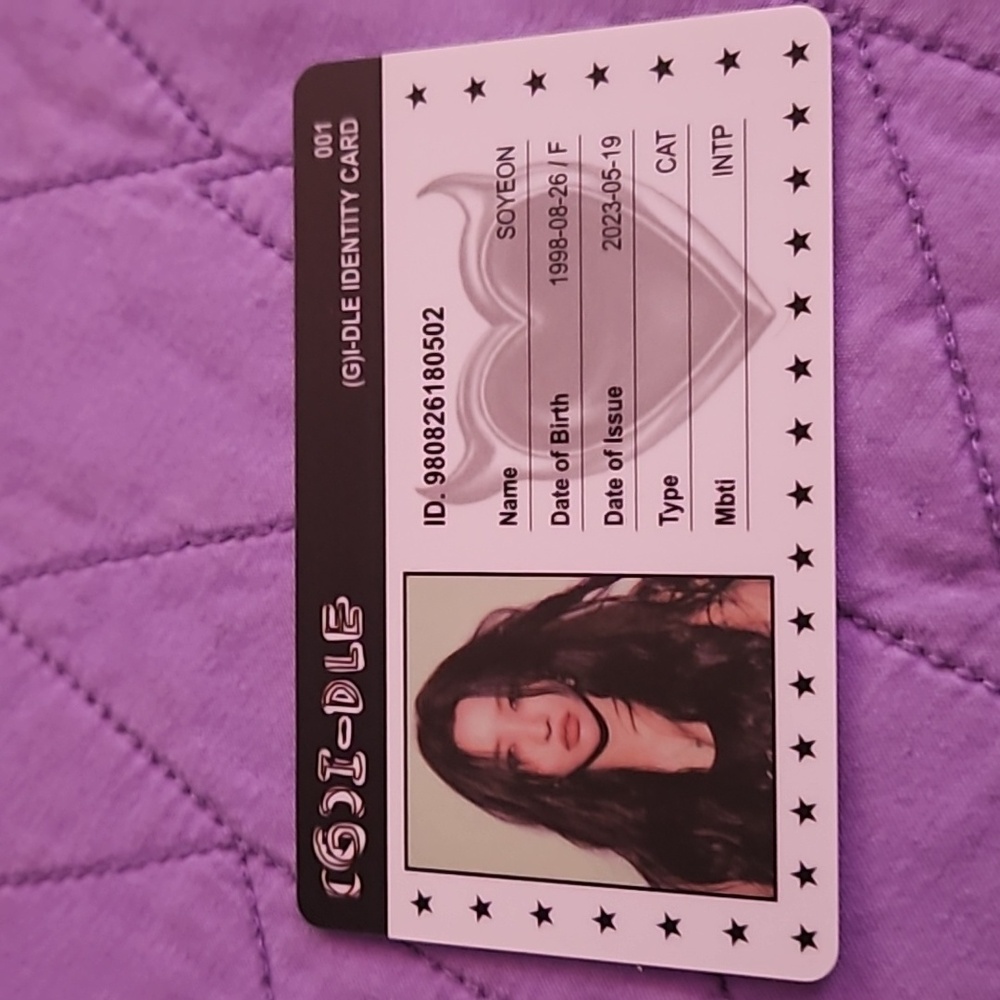 G-idle I'd card